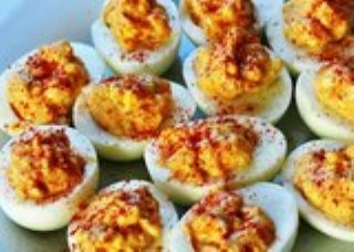 Mayoless Deviled Eggs
