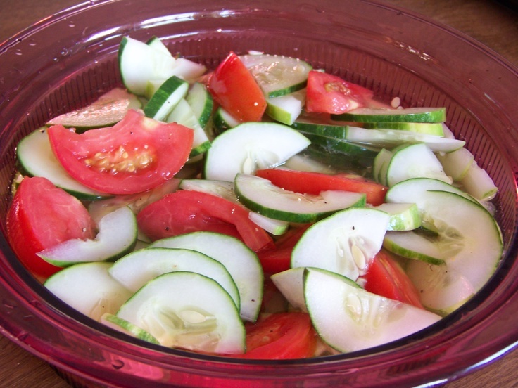 Easy Cucumber and Tomato