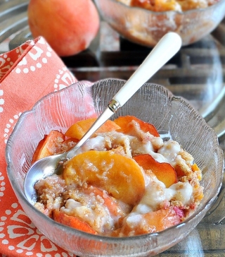 Healthy Peach Breakfast
