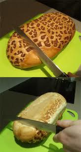 Cut bread on the "soft side"