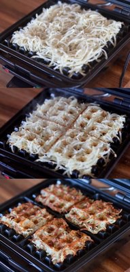 Hash Browns in a Waffle Iron