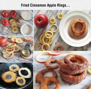 Fried Cinnamon Apple Rings