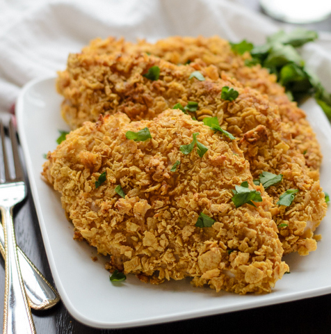 Corn Flaked Baked Chicken