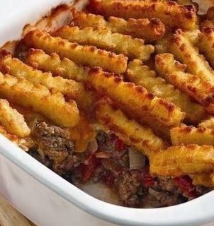 Burger and Fries Casserole