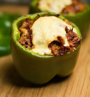 Pulled Pork Stuffed Peppers