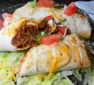 Simple Beef Chimichangas