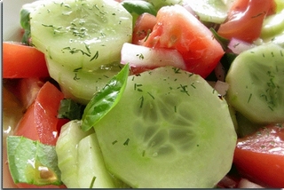 Low Cal Cucumber Salad