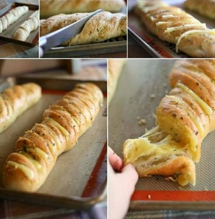 Hasselback Garlic Bread