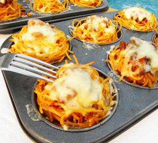 Spaghetti Nest Muffins