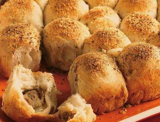 Meatball Stuffed Biscuits
