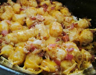 Slow Cooker Bacon Chicken Tots