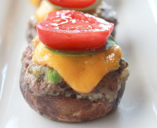 Burger Stuffed Mushrooms