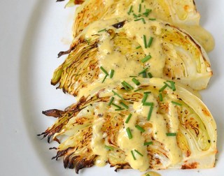 Dijon Roasted Cabbage