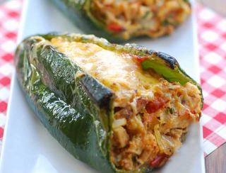 Low Carb Stuffed Chicken Peppers