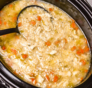 Easy Chicken And Rice Soup In The Crock Pot