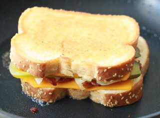 Grilled Cheese Pickle and Bacon