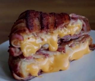 Bacon Wrapped Grilled Cheese