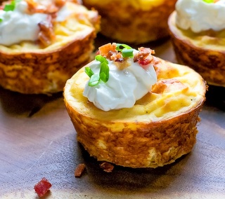 Leftover Mashed Potato Muffins