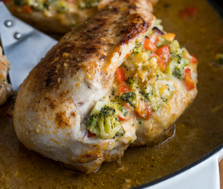 Cheesy Chicken Stuffed With Broccoli