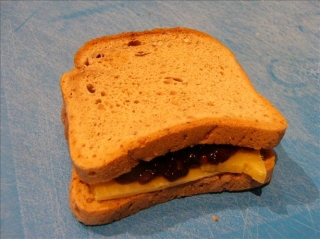 Pickle and Cheese Sandwich