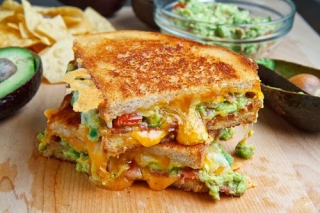 Bacon Guac and Cheese
