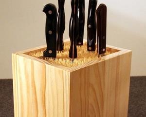 Bamboo Stick Knife Block