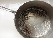 Remove Burt on Foods from pans