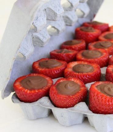 Fill Strawberries with Chocolate