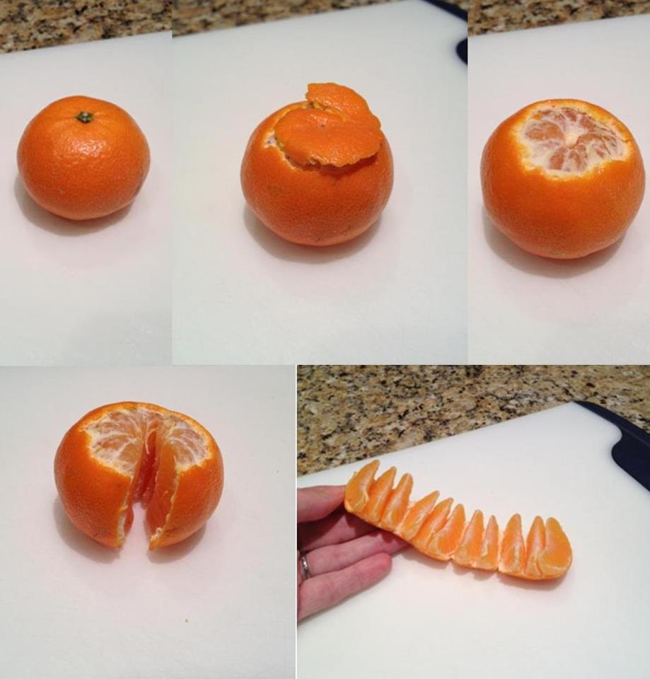 Peel an Orange in a cool way