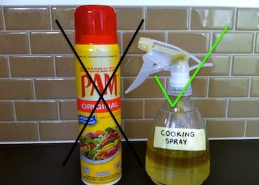 Olive Oil and Water make Cooking Spray