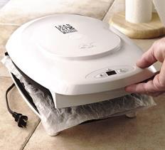 Use a paper towel to steam your foreman grill