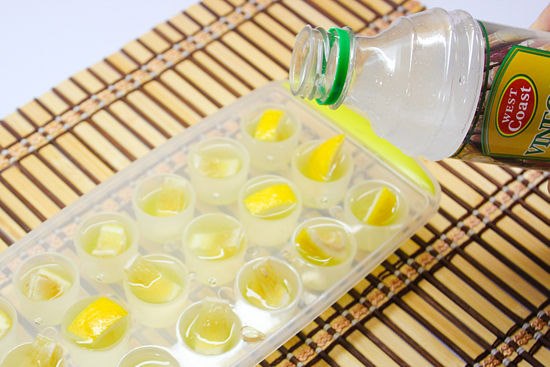 Lemon and Vinegar - clean garbage disposal