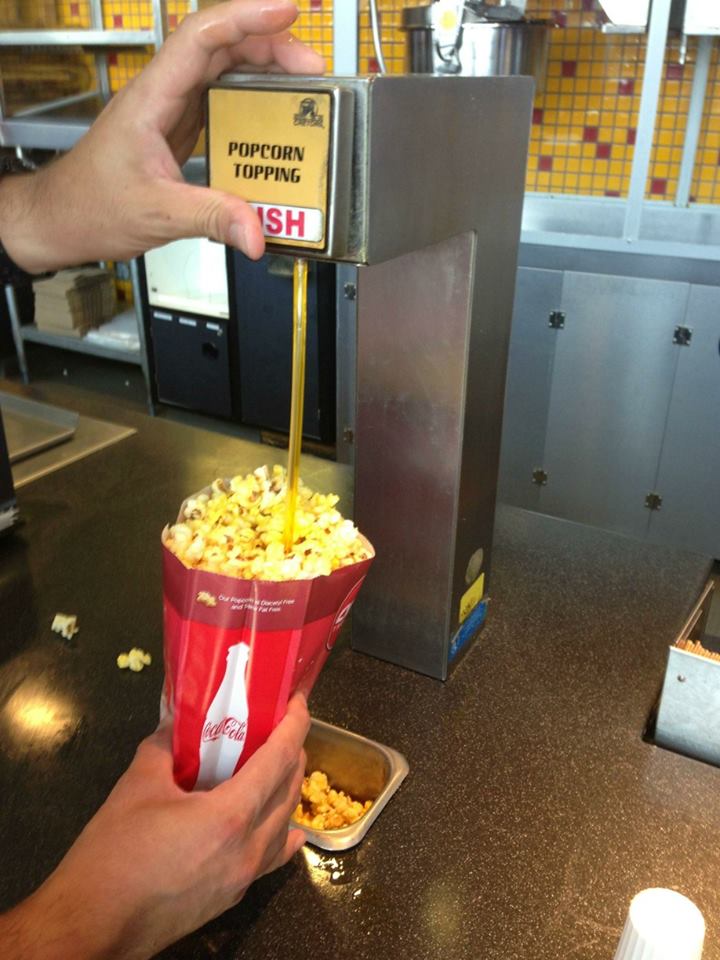 Even Butter on Movie Popcorn