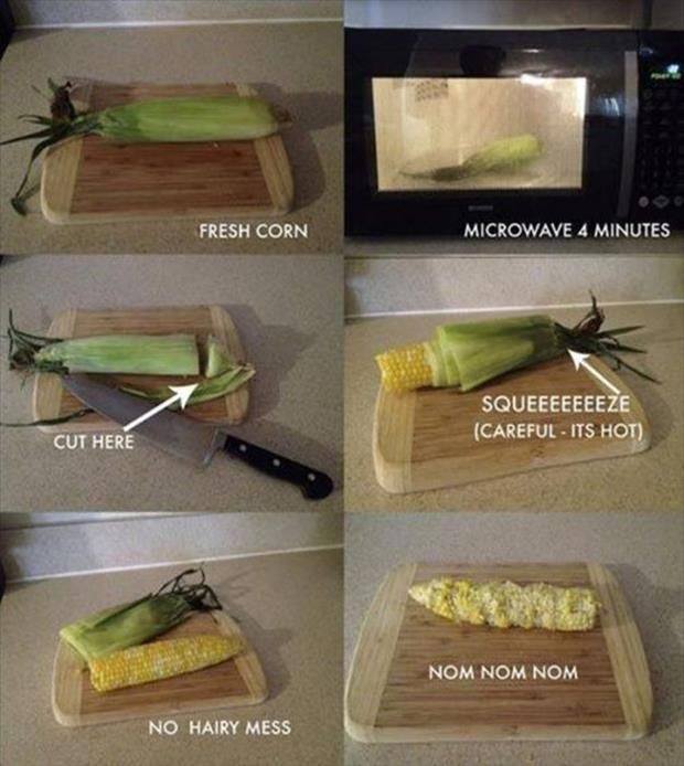 Easy Peeling of Corn