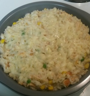 Easy chicken rice casserole